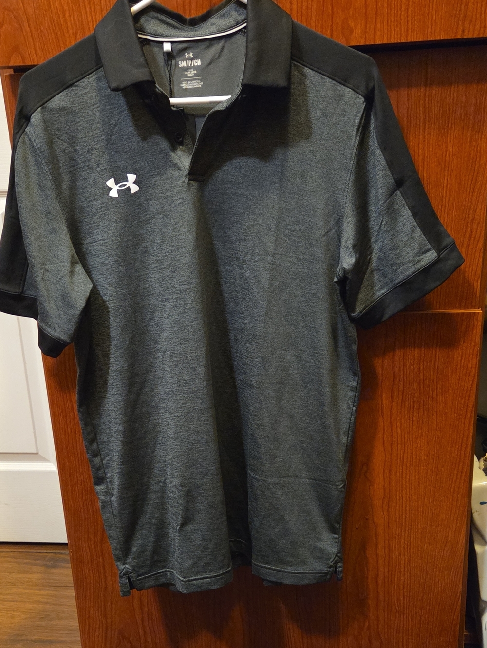 Under Armour Men’s Charcoal and Black Performance Polo